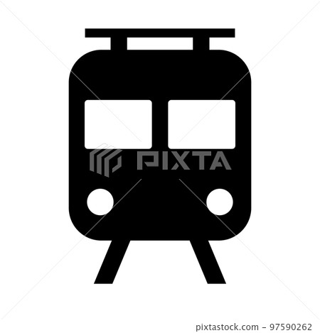 地鐵剪影圖標。鐵路。交通設施。向量。 地鐵剪影圖標。鐵路。交通設施。向量。 97590262