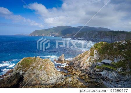 Ortigueira cliffs and atlantic ocean, Galicia, Spain Ortigueira cliffs and atlantic ocean, Galicia, Spain 97590477