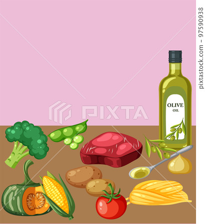 Various foods on the table 97590938