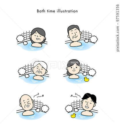 Bath time Person taking a bath Person 97591356