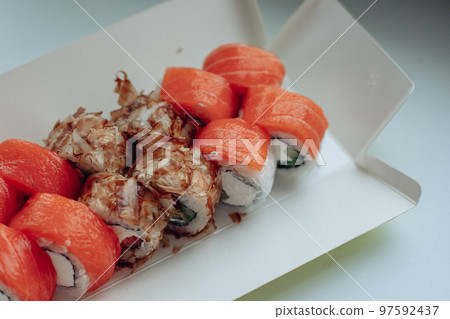 Beautiful delicious sushi. Sushi delivery 97592437