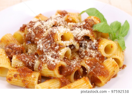 Neapolitan Genovese Beef Sauce Short Pasta Rigatoni Maniche 97592538