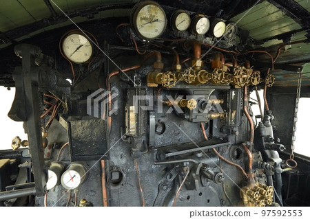 蒸汽機車的駕駛室 蒸汽機車的駕駛室 97592553