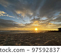 Sunset on Island of Hawaii 97592837