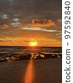 Sunset on Island of Hawaii 97592840
