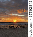 Sunset on Island of Hawaii 97592842