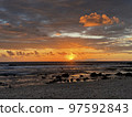 Sunset on Island of Hawaii 97592843