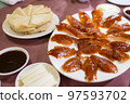 Peking duck asian chinese food 97593702