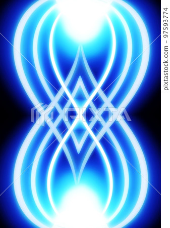 Abstract geometric blue light lines 97593774