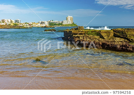 Stunning Patience beach in Salvador city during a sunny afternoon Stunning Patience beach in Salvador city during a sunny afternoon 97594258