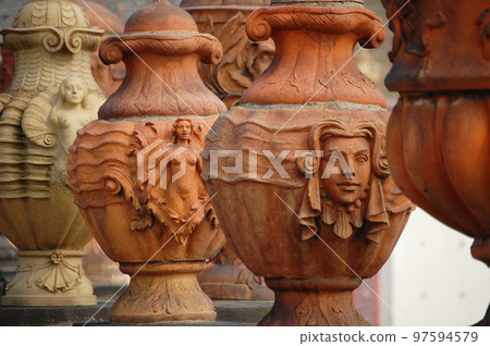 Amphora gardens in Troja Castle in Prague 97594579