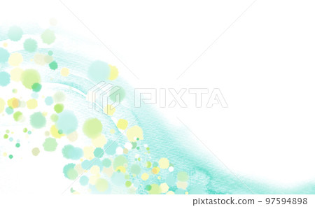 肥皂泡和流動曲線、圓點、背景材料 97594898