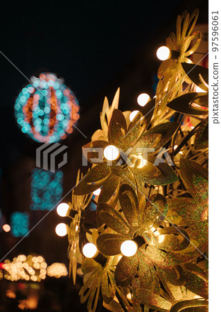 Street Christmas deocrations and illuminations 97596061