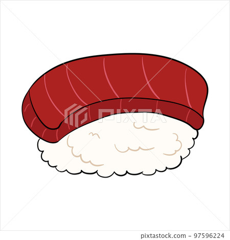 sushi with tuna vector illustration on a white background sushi with tuna vector illustration on a white background 97596224
