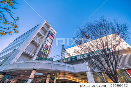 Tokyo cityscape in Japan View of Gotanda station and townscape 97596682