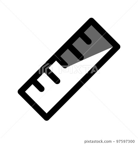 Illustration Vector Graphic of Ruler icon Illustration Vector Graphic of Ruler icon 97597300