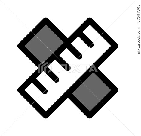 Illustration Vector Graphic of Ruler icon 97597309