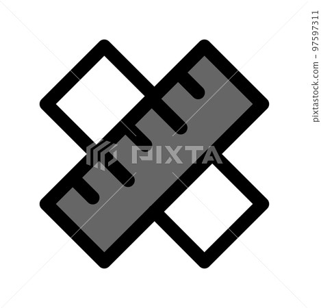 Illustration Vector Graphic of Ruler icon Illustration Vector Graphic of Ruler icon 97597311