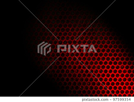 Bubble wrap lit by red light 97599354