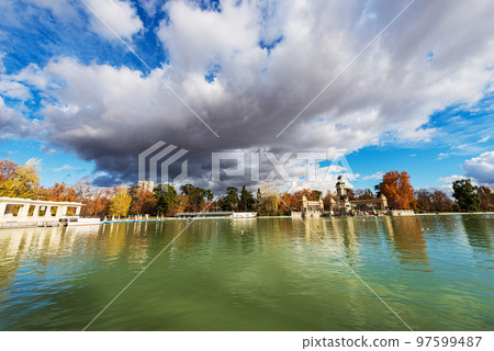 Buen Retiro Park and Monument to Alfonso XII - Madrid Spain 97599487