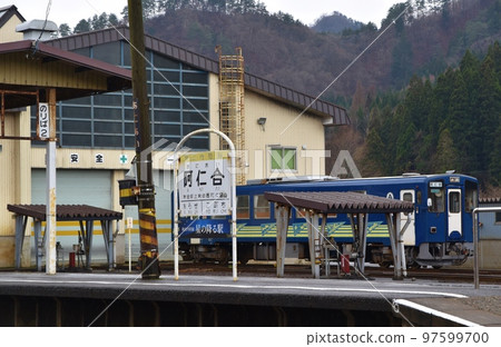 Akita Nairiku Jukan Railway at Aniai Station Akita Akita Nairiku Jukan Railway at Aniai Station Akita 97599700