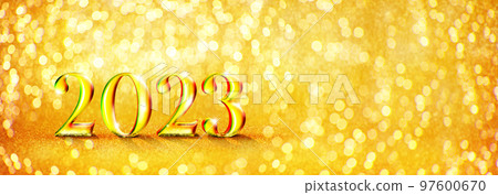 Happy New Year Background. Start to 2023. 3D illustration Happy New Year Background. Start to 2023. 3D illustration 97600670