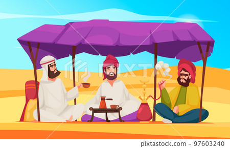 Desert Scene Cartoon Desert Scene Cartoon 97603240