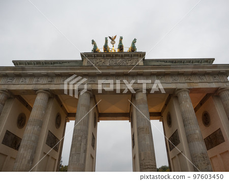 the city of berlin at night 97603450