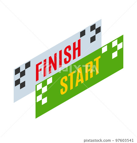 Racing Checkpoint Banners Composition - Stock Illustration [97603541 ...