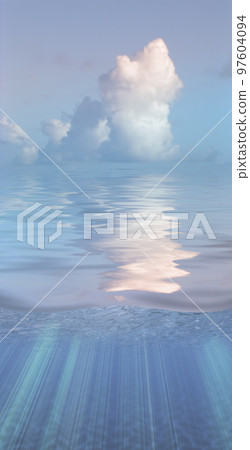 Clouds over water 97604094