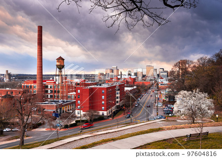 Richmond, Virginia, USA downtown cityscape over Main Street 97604816