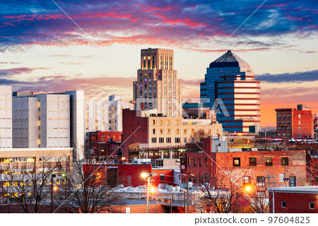 Durham, North Carolina, USA Downtown Skyline 97604825