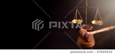 Judge's gavel and scale. Law and justice system Judge's gavel and scale. Law and justice system 97604918