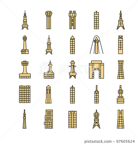 building icon, illustration building icon, illustration 97605624