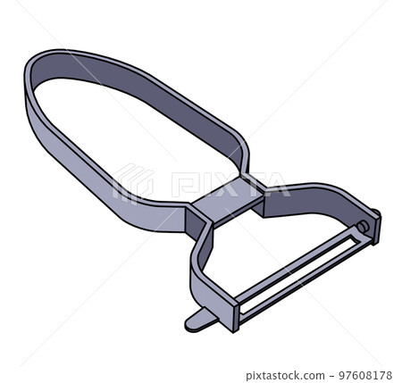 Peeler diagonal illustration 97608178