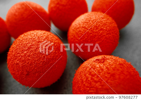 Lead weight for fishing close up photo 97608277