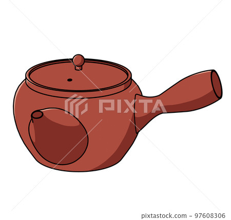 Illustration of a teapot diagonal 97608306