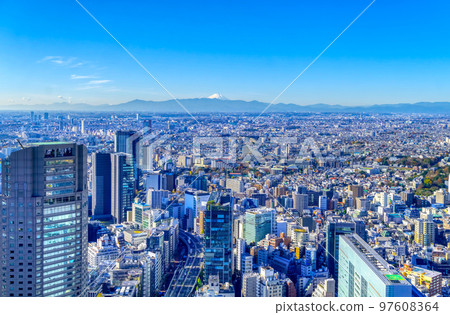 Mt.Fuji and Tokyo Winter 2022 97608364