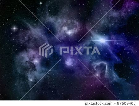 A space of the galaxy ,atmosphere with stars at dark background A space of the galaxy ,atmosphere with stars at dark background 97609403
