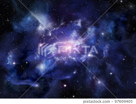 A space of the galaxy ,atmosphere with stars at dark background 97609405