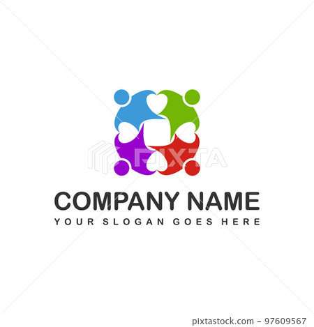 Unique and awesome people gathering love Image graphic icon logo design abstract concept vector stock. Can be used as a symbol associated with community. Unique and awesome people gathering love Image graphic icon logo design abstract concept vector stock. Can be used as a symbol associated with community. 97609567