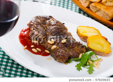 Entrecote with ketchup Entrecote with ketchup 97609685
