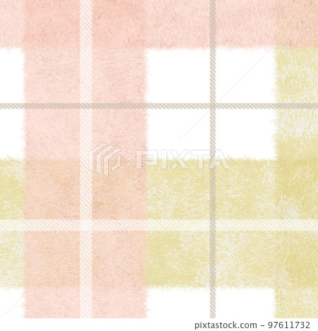 Blanket check strawberry milk caramel 97611732