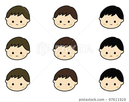 簡單的娃娃臉 簡單的娃娃臉 97611928