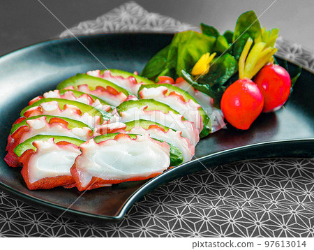 切片醋章魚和切片黃瓜三明治 97613014