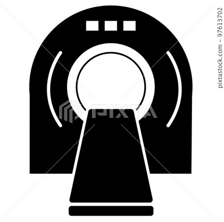 Tomography icon on white background. X-ray electronics sign. MRI scanner symbol. flat style. Tomography icon on white background. X-ray electronics sign. MRI scanner symbol. flat style. 97613702