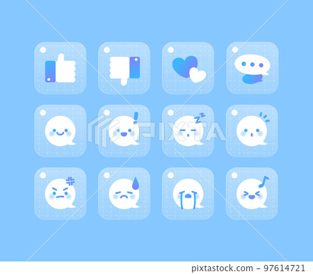 Blue Gradient Icon Communication 09 Blue Gradient Icon Communication 09 97614721
