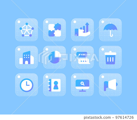 Blue Gradient Icon Business 03 97614726