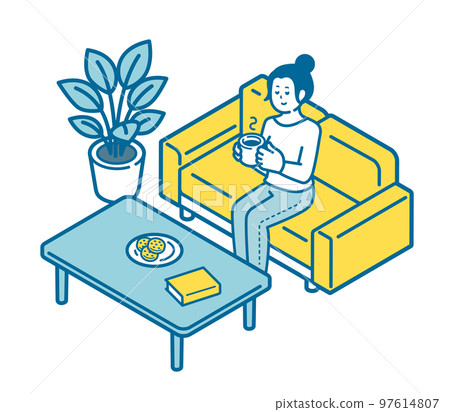 Relaxing woman 97614807