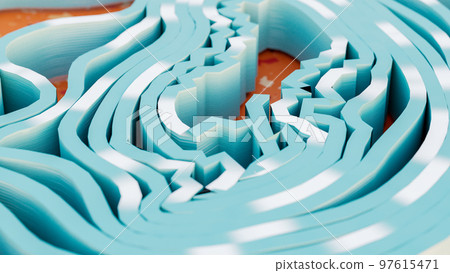 Abstract background. Geometry color shapes. 3d render Abstract background. Geometry color shapes. 3d render 97615471